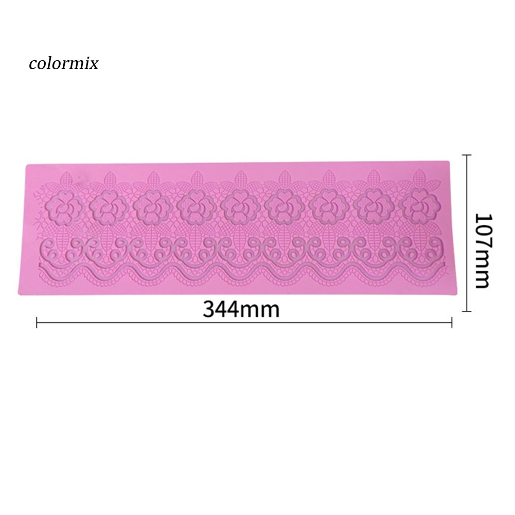 Khuôn silicon làm kẹo đường tạo hình ren hoa độc đáo trang trí bánh ngọt