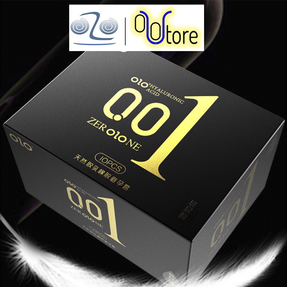 Bao cao su Olo siêu mỏng 0.01mm hương vani hộp màu đen - Hộp 10 bao #8
