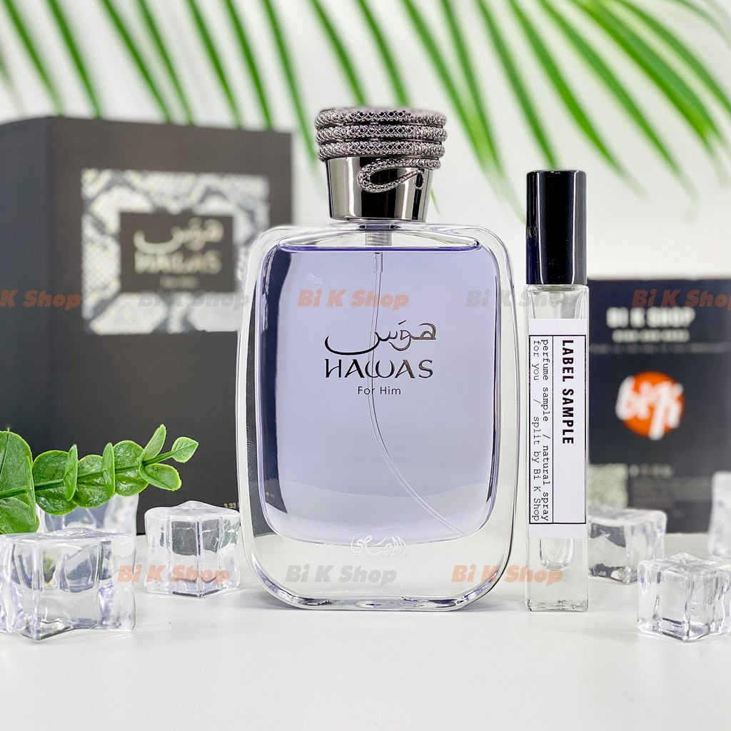 Bi K Shop - Nước hoa nam Rasasi Hawas for Him EDP [Mẫu thử] | Thế Giới Skin Care