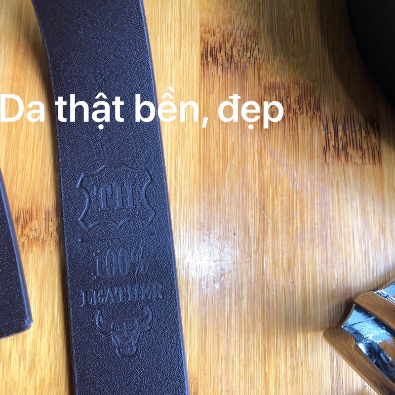 Thắt lưng nam da bò size 33mm thắt lưng bản nhỏ
