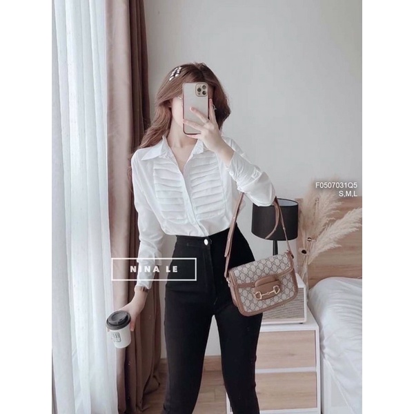 Quần jean dài đen không túi trước nâng mông đáy cao TT0507