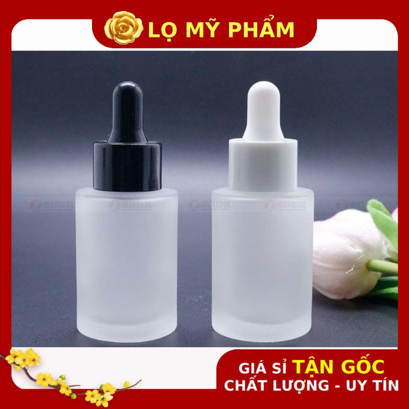 Lọ Chiết Serum ❤ GIÁ TỐT NHẤT ❤ [20ml,30ml,50ml] Lọ chiết tinh dầu Thủy tinh mờ Vai ngang đựng serum , phụ kiện du lịch