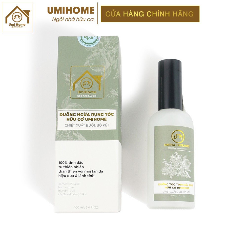 Xịt tóc tinh dầu Bưởi và Bồ Kết hữu cơ UMIHA ORGANIC 50/100ml