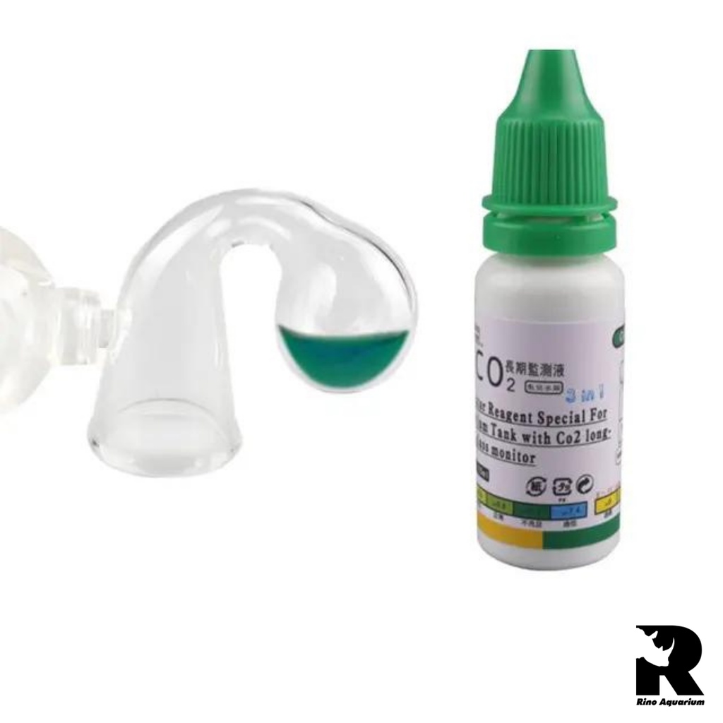CO2 Checker | Test CO2 Thủy Tinh | Bộ Kiểm Tra Nồng Độ CO2 Trong Hồ Thủy Sinh