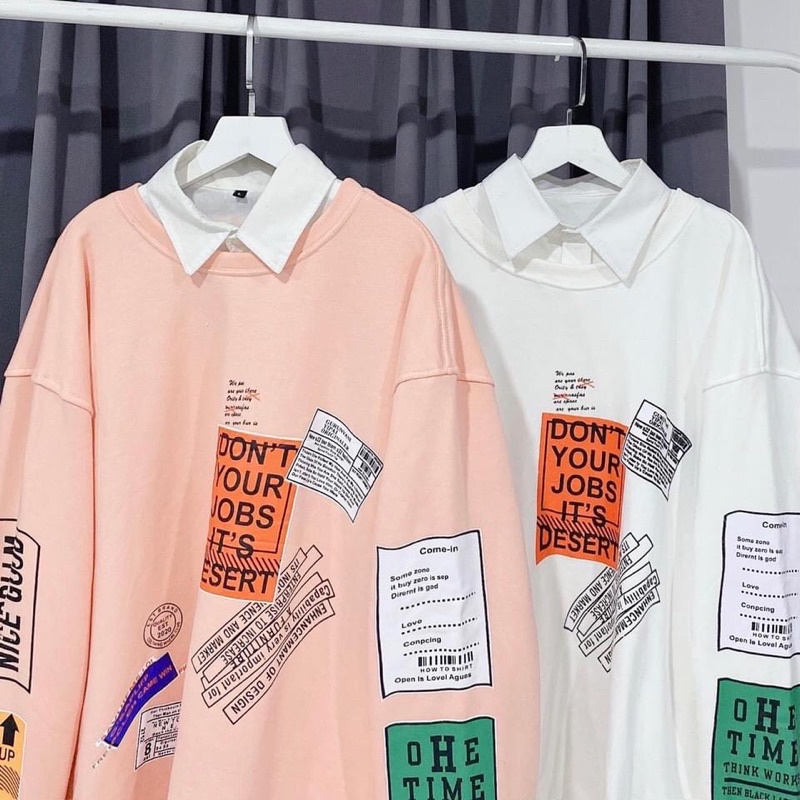 (có sẵn) Áo sweater nỉ Your jobs unisex