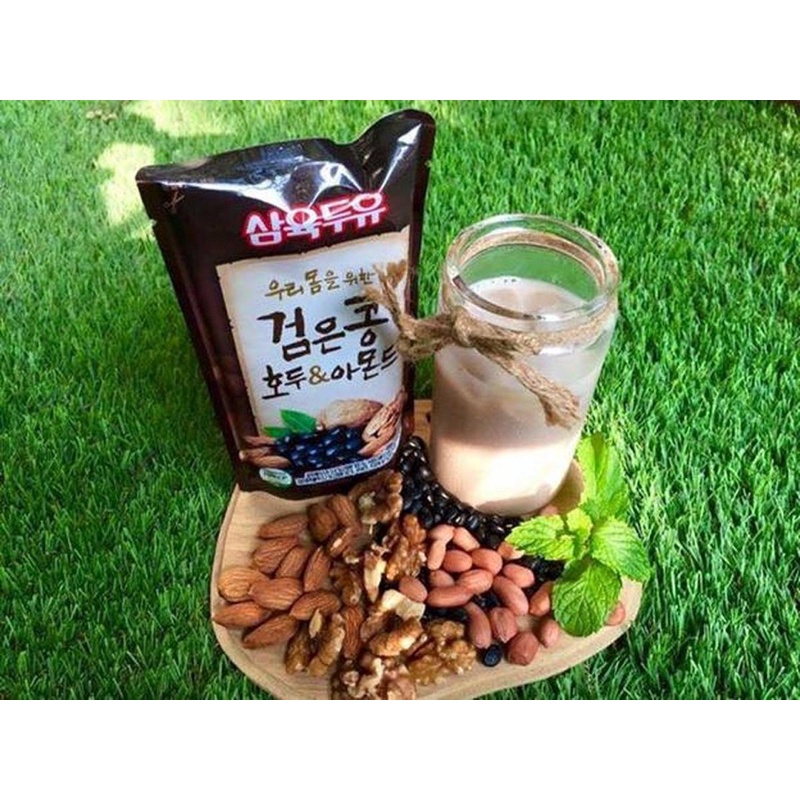 Sữa hạt đậu đen, óc chó, hạnh nhân Samyook (dạng túi 195ml*20 bịch)
