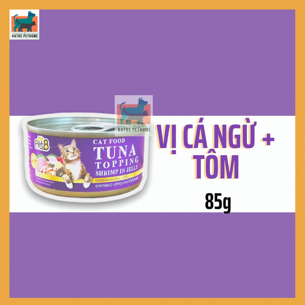 Pate PET8 lon 85gr hàng Thái