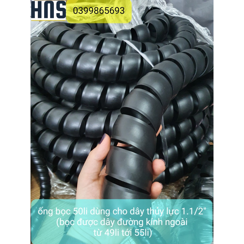 Ống quấn bảo vệ dây thủy lực 1 mét phi 12,16,18,22,25,30,35,42,45,50mm
