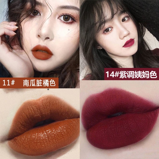 Son Lì KhôNg Phai MàU Son Lì Mờ KhôNg ThấM NướC Son đỏ LướI CùNg TôNg Dễ ThươNg Bí Ngô BẩN Cam CốC ChốNg DíNh | BigBuy360 - bigbuy360.vn