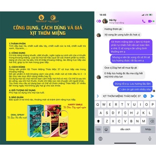 Xịt thơm miệng thảo mộc 37