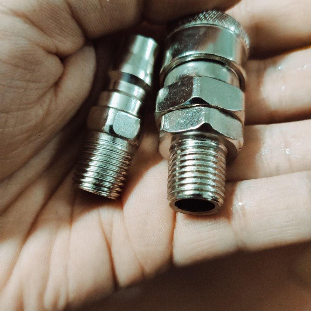 Bộ đầu nối dây hơi nhanh khí nén, Bộ nối nhanh đuôi ren ngoài