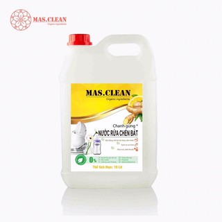 NƯỚC RỬA CHÉN 10 lít HỮU CƠ SIÊU TIẾT KIỆM MAS CLEAN