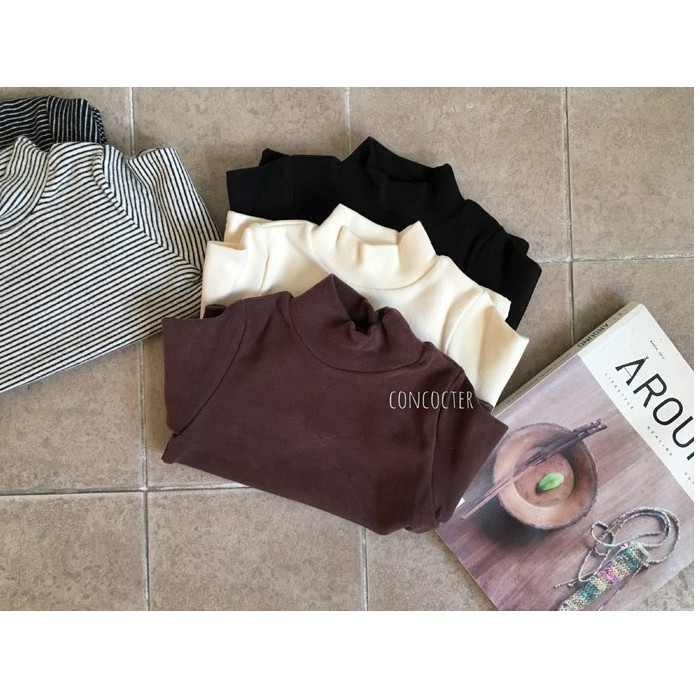 Áo thun giữ nhiệt cổ 3 phân cho bé