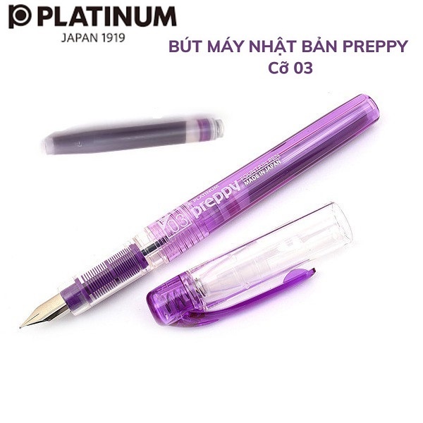 Bút máy Platinum Preppy ngòi F 02 / Preppy 03 Nhật Bản Bút mực thế hệ mới tặng kèm 1 ống mực