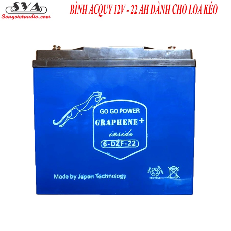BÌNH ACQUY 12V - 22 AH DÀNH CHO LOA KÉO