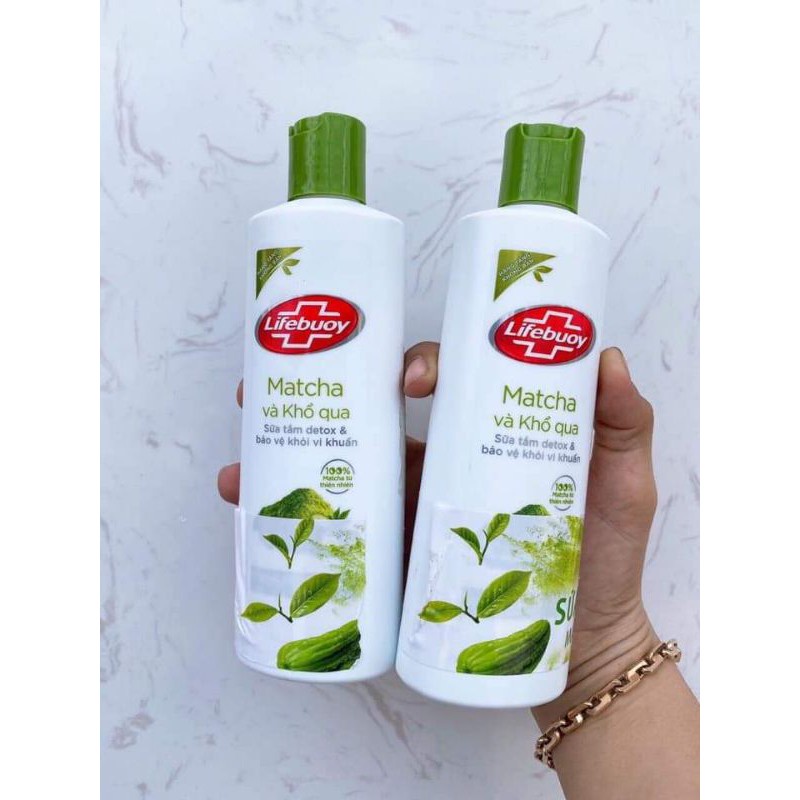 200g - Sữa tắm Lifebuoy Matcha khổ qua/than hoạt tính/kháng khuẩn/ muối lộc | BigBuy360 - bigbuy360.vn