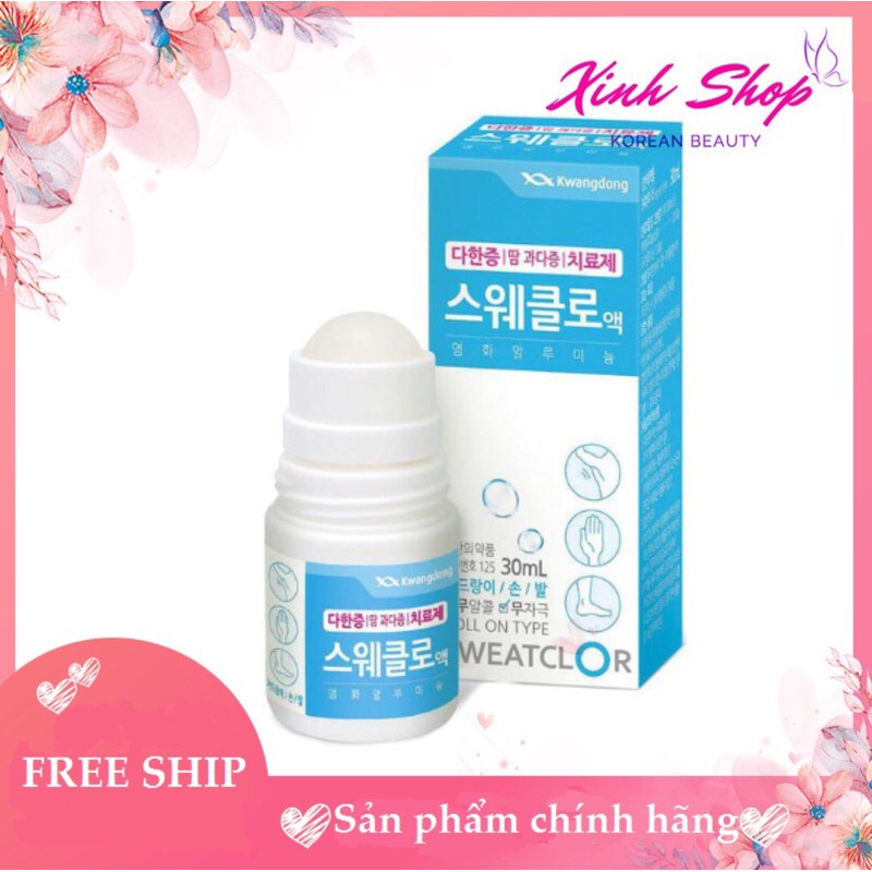 Lăn khử mùi cho nách, chân, mồ hôi tay/ Lăn nách Kwangdong Hàn Quốc 30ml