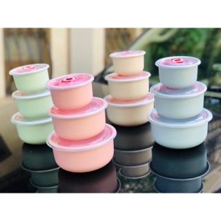 Thố Nhựa Lúa Mạch Combo 3 Thố