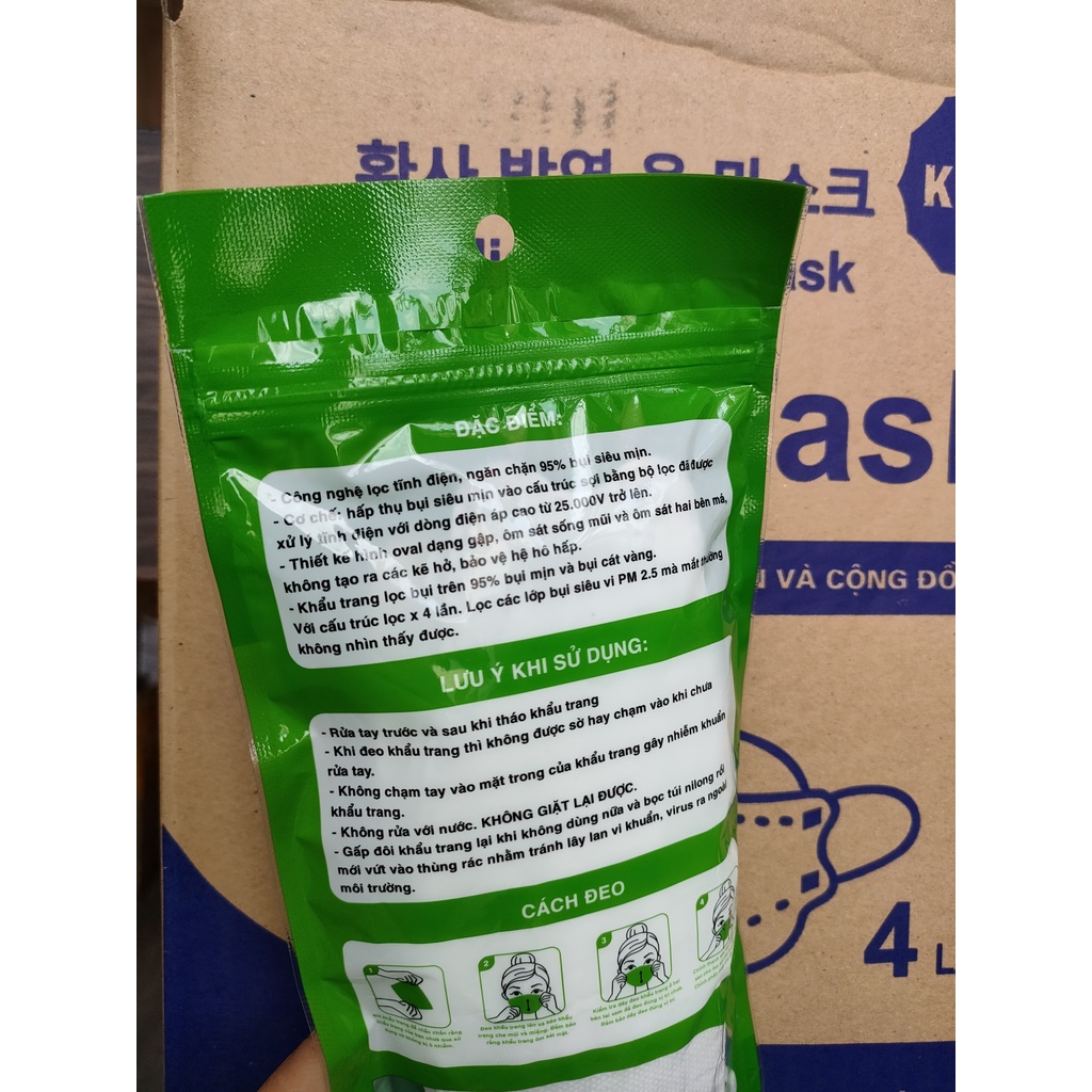 Thùng 300 cái Khẩu trang y tế 4D KF94 UC Mask