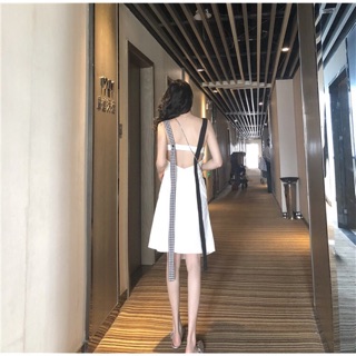 🌻Đầm vạt chéo phối dây