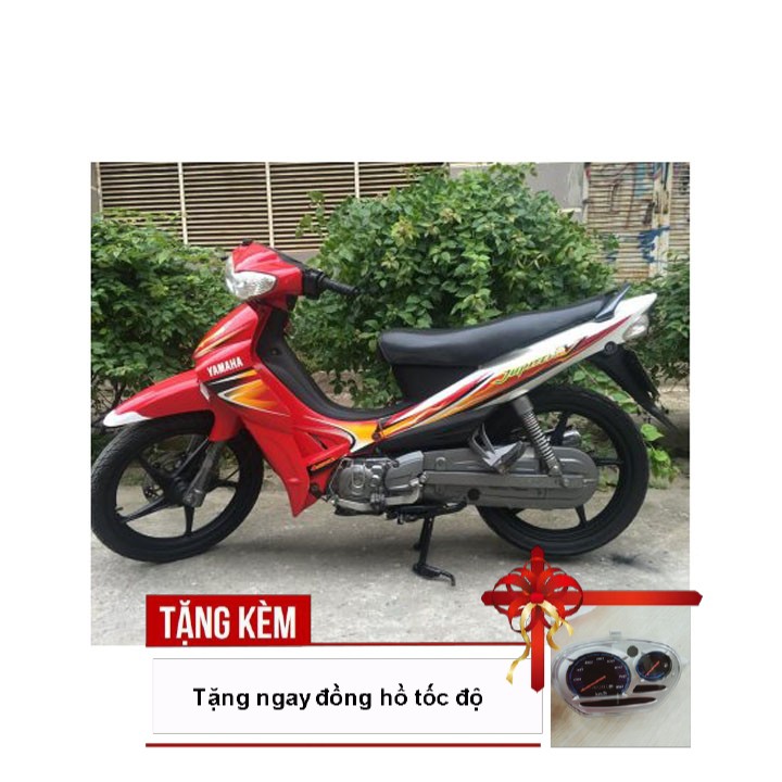 Bộ dàn áo Loại Phanh Đĩa gắn xe Jupiter V màu Đỏ, nhựa ABS nguyên sinh- TẶNG CHIẾC ĐỒNG HỒ CƠ TỐC ĐỘ