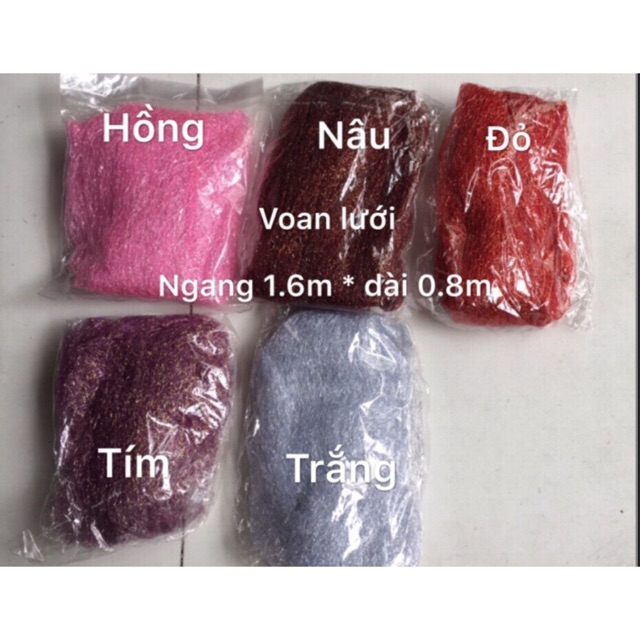 Vải voan lưới