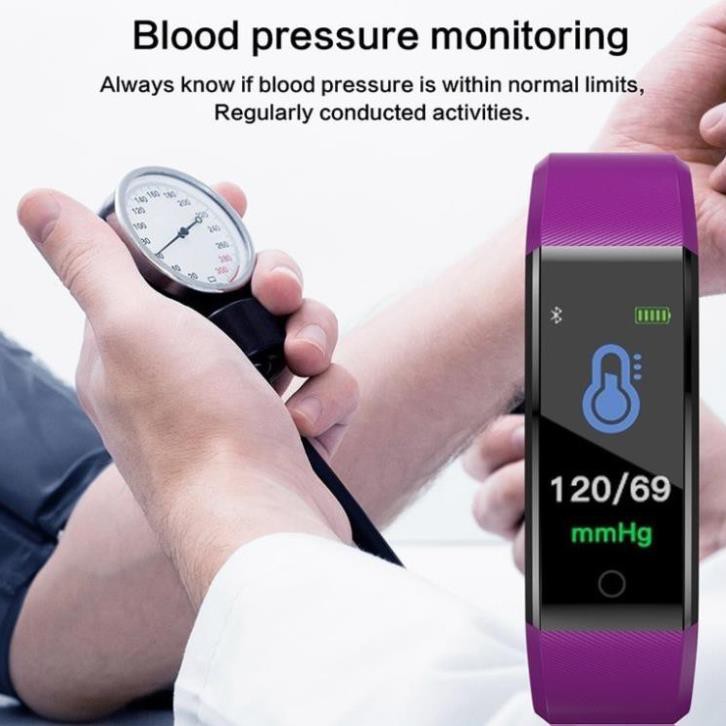 Đồng hồ thông minh 115PLUS thể thao có thể đo nhịp tim