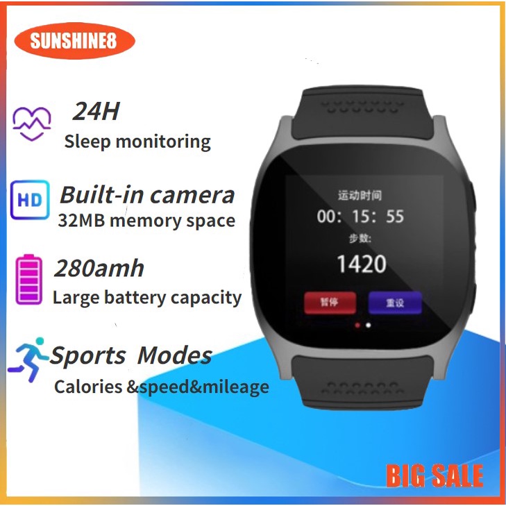 ❇️T8❇️Đồng hồ thông minh  có camera hỗ trợ thẻ sim