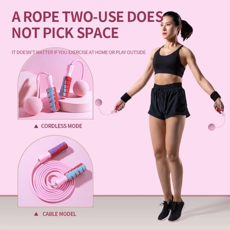 Dây nhảy tập thể dục thể thao cán mềm không bị rối chỉnh được thích hợp cho yoga tại nhà