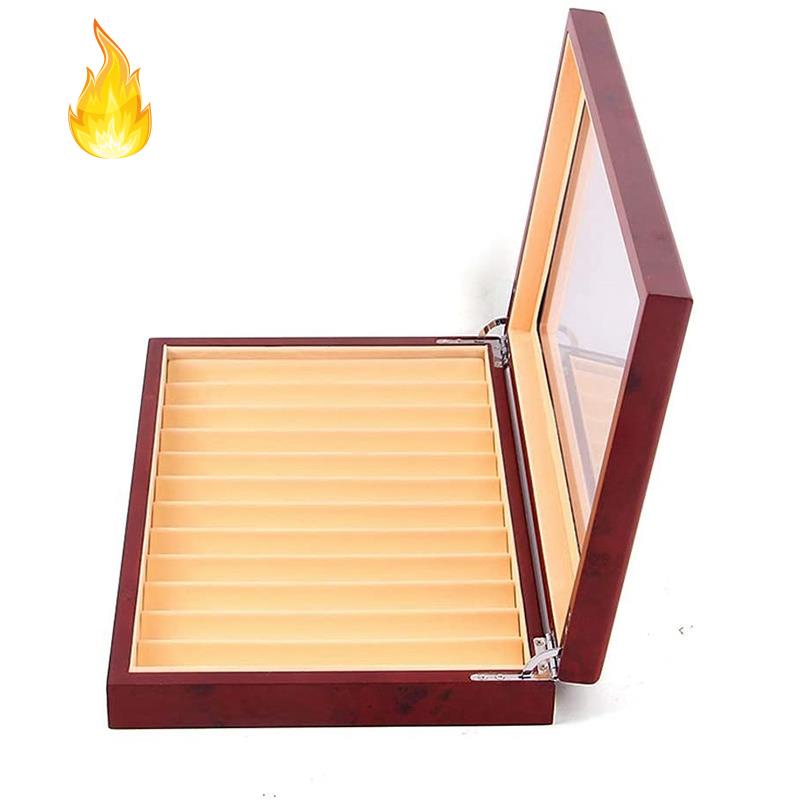 Hộp Gỗ Trưng Bày Bút 12 Ngăn Tiện Dụng