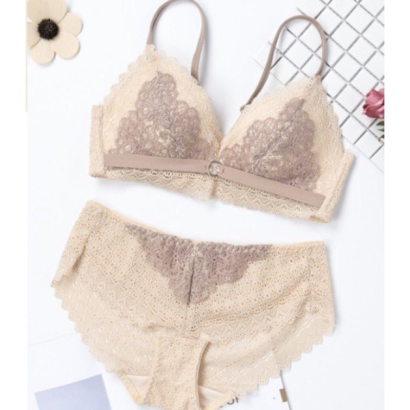 ♥️ Shop Uy Tín ♥️ [Đồ Lót Nữ] Bộ Đồ Lót Ren mút dày vừa ôm và nâng ngực