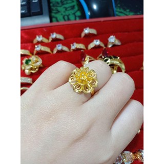 [Rẻ vô địch] Nhẫn cưới hoa mai mạ vàng 24k cao cấp