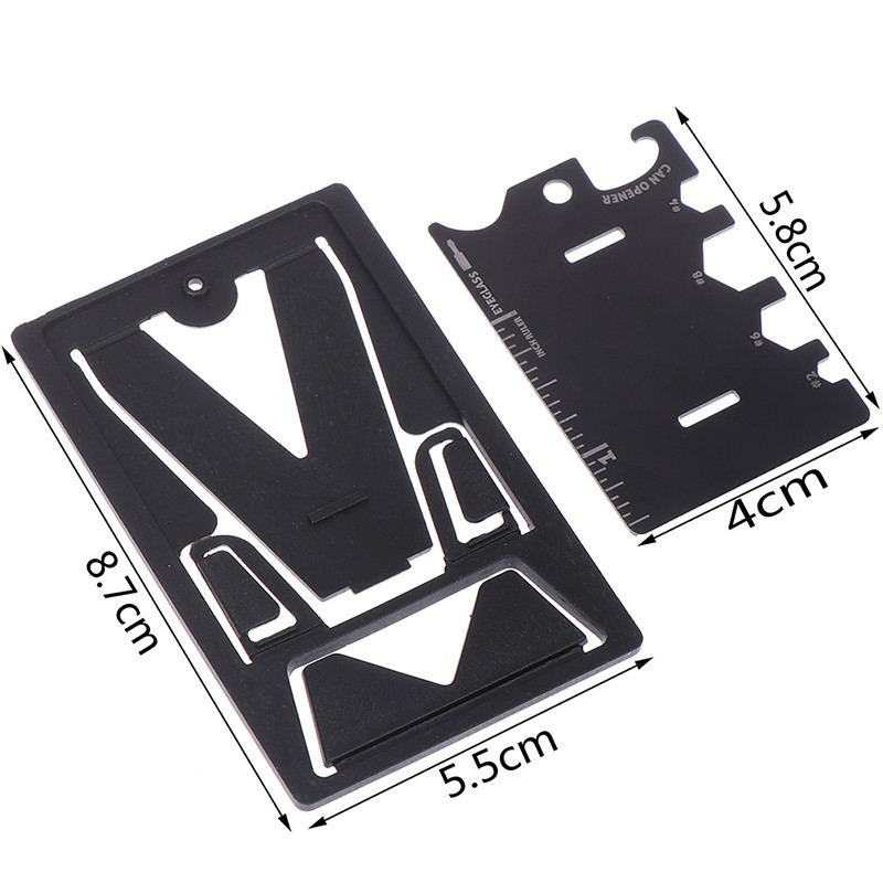 [bigapple]1Pc Folding Mobile Phone Bracket Mini EDC Card Bottle Opener Screwdriver Wrench adore