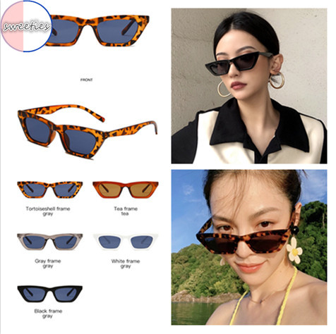 Kính mát gọng mắt mèo họa tiết da báo thời trang