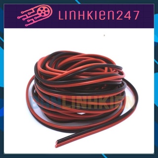 Dây điện đôi 2x0.5mm đỏ đen/ đỏ trắng cuộn nhỏ 5m/ cuộn to 100m