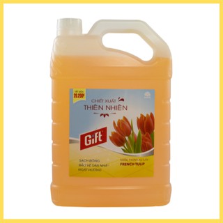 Nước Lau Sàn Gift Hương Tulip 3.8kg Mẫu Mới
