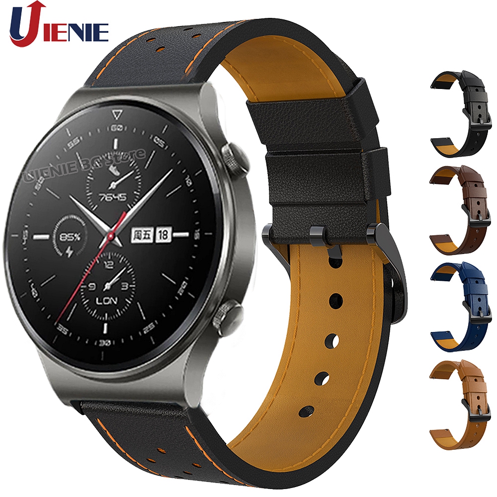 Dây đeo bằng da kiểu dáng thời trang dành cho đồng hồ thông minh HUAWEI GT 2 PRO/ GT2 46MM