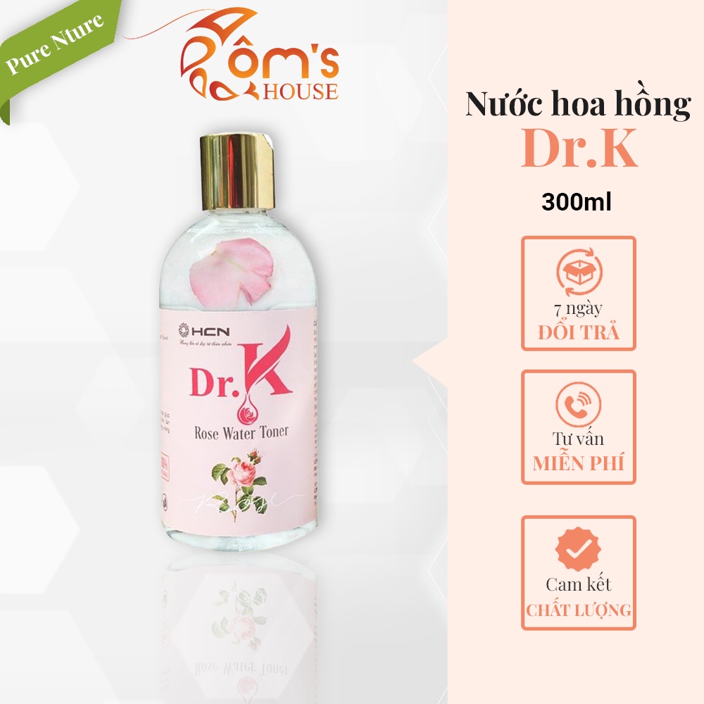 Nước hoa hồng tone Dr.K cấp ẩm, mềm da, se khít lỗ chân lông chính hãng (300ml)