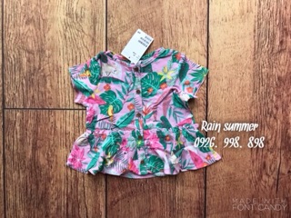 Áo sơ mi HM auth cho bé- ảnh thật
