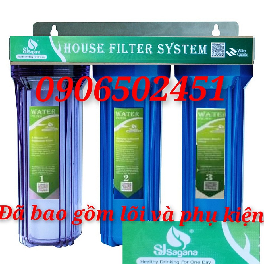 _BỘ LỌC NƯỚC SINH HOẠT 3 CẤP LY 10INCH ĐÃ KÈM LÕI BÊN TRONG