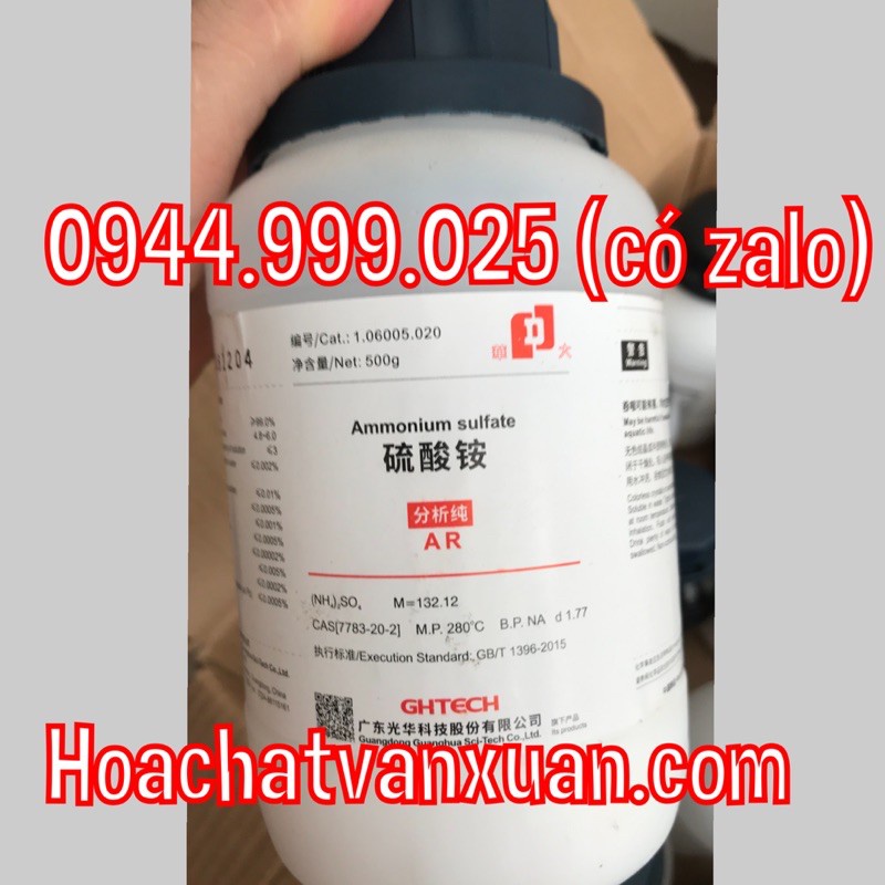 Ammonium sulfate 2SO4 lọ 500g amoni sunphat CAS 7783-20-2 phèn kép