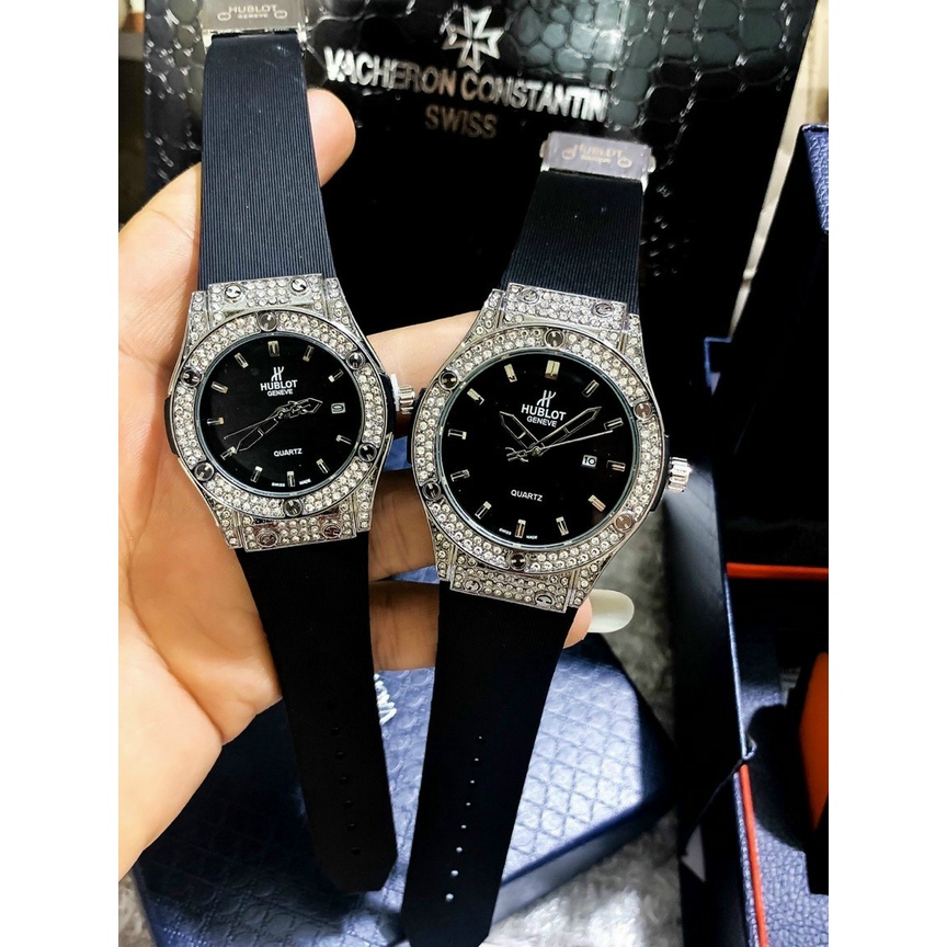 (Hublot hương vani) Đồng hồ nam Hublot, đồng hồ máy pin đính đá cao cấp DH601 - hublot.dongho | BigBuy360 - bigbuy360.vn
