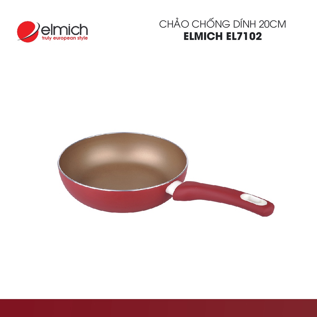 Chảo ELMICH chống dính cao cấp đáy từ EL7102-20cm | Hàng Chính Hãng | 2357102