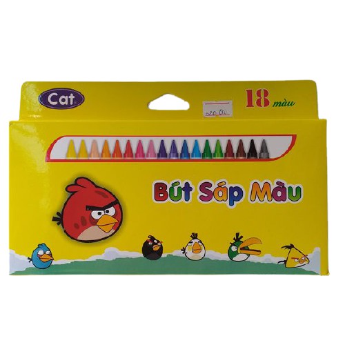 Sáp 18 màu Angry Bird