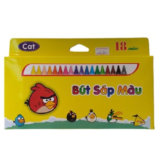 Sáp 18 màu angry bird