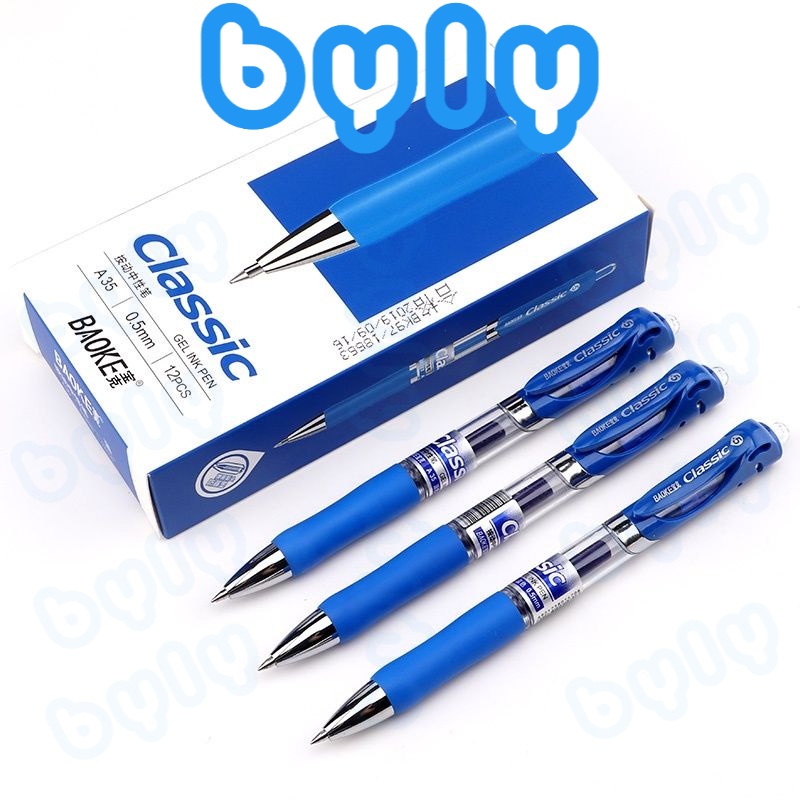 Bút gel bấm ngòi 0.5mm BAOKE Classic A35 - ByLy Store