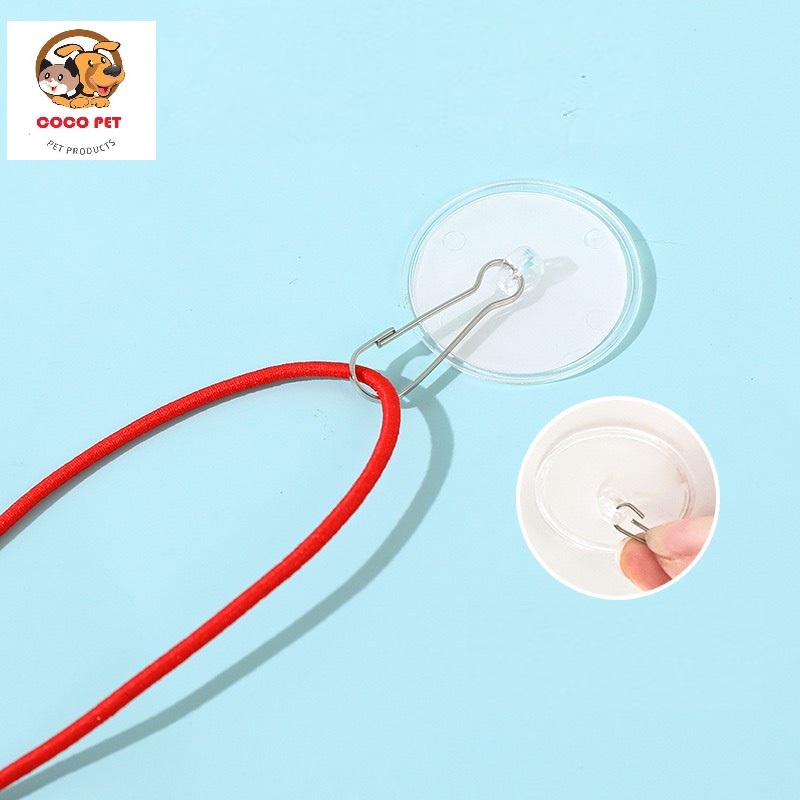 Đồ Chơi Chuột Nhồi Bông Treo Dây Co Giãn Gắn Cửa Cho Chó Mèo Thú Cưng