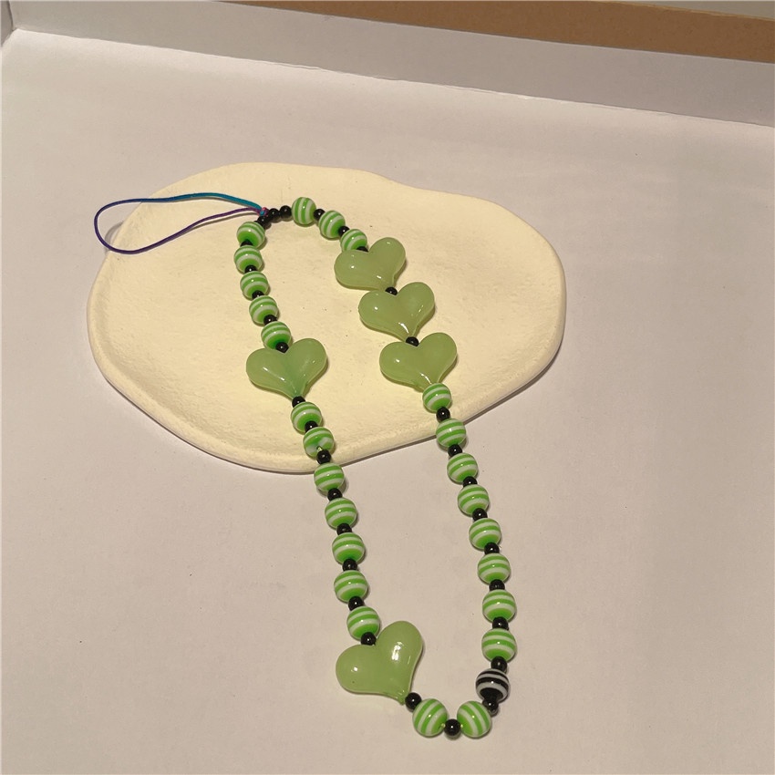 Dây GàI HọA TiếT TráI Tim Để GắN ĐiệN ThoạI Di ĐộNg TiệN DụNg