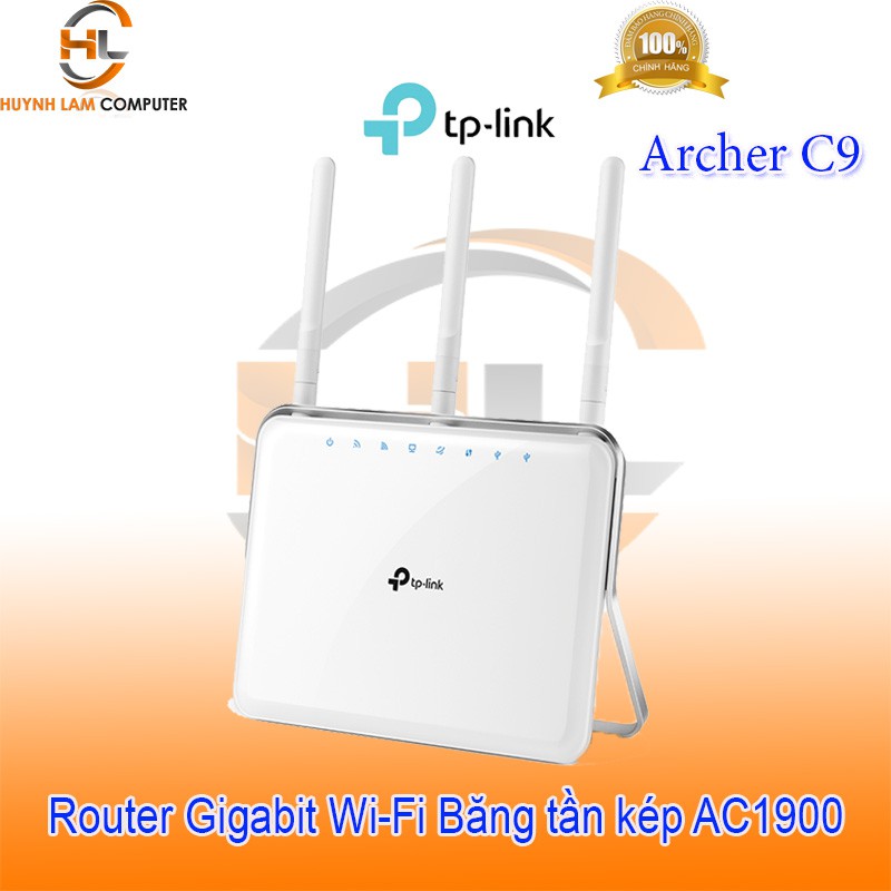 Router WiFi Gigabit TPLink Archer C9 Băng tần kép AC1900 - FPT phân phối