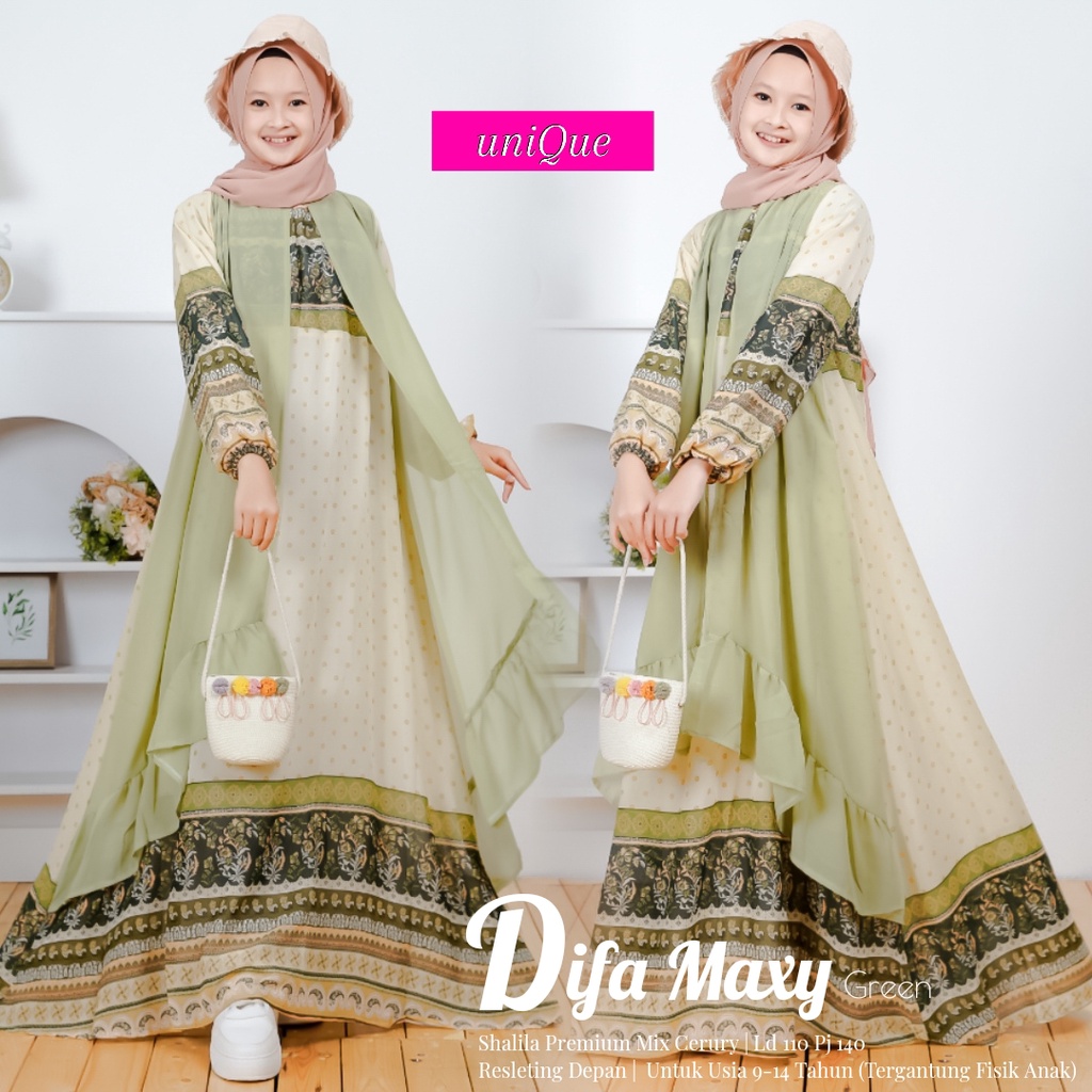 Bộ quần áo Difa MAXY DRESS dành cho trẻ em 9-14 tuổi